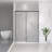 Semi Frameless 1/4 Tempered Glass Sliding Shower Door