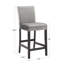 Tabouret de comptoir en velours de finition espresso 26 po-82941333