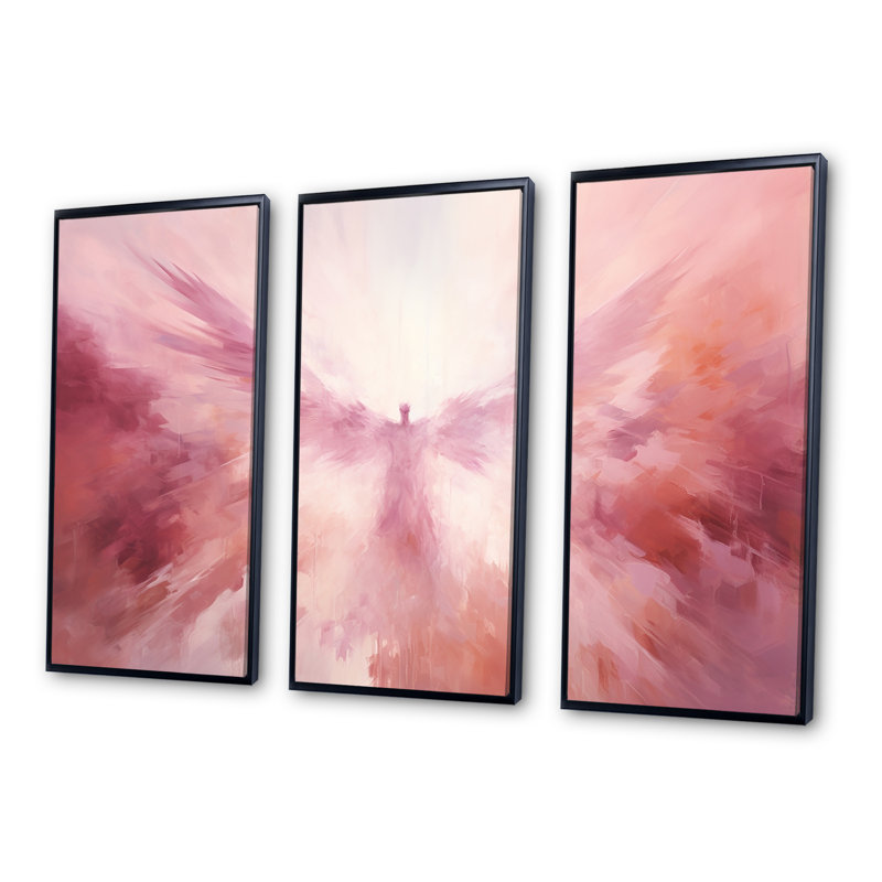 Ascension, aura de Christianisme, art sur toile, Cadre flottant noir, H 40 po x l 60 po x P 1 po