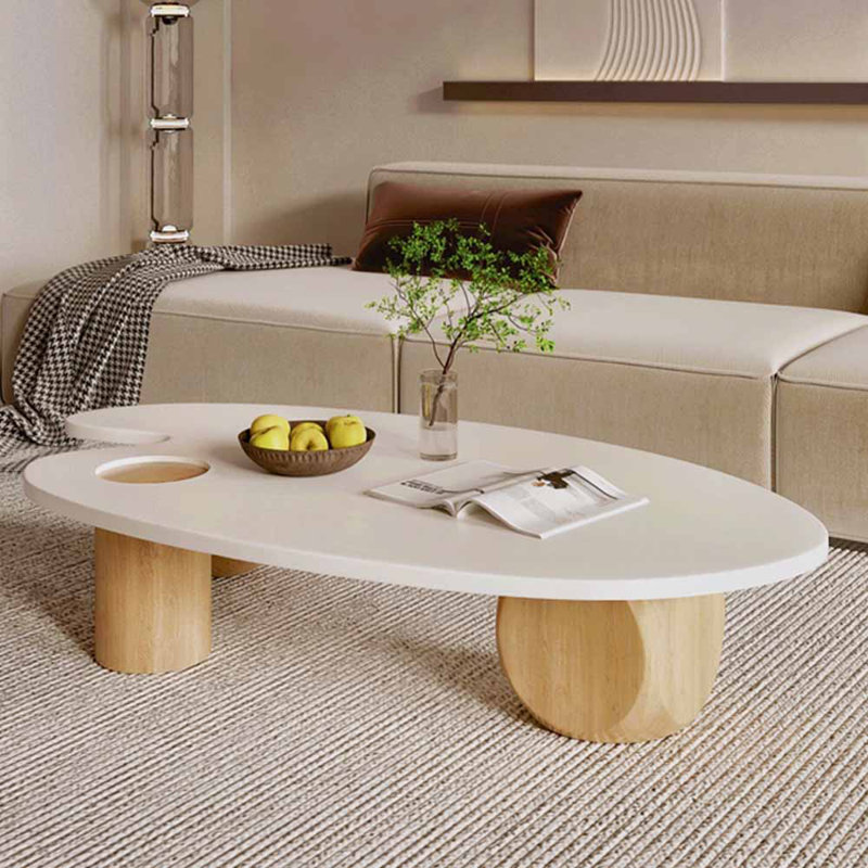 Table basse en bois massif, Brun clair