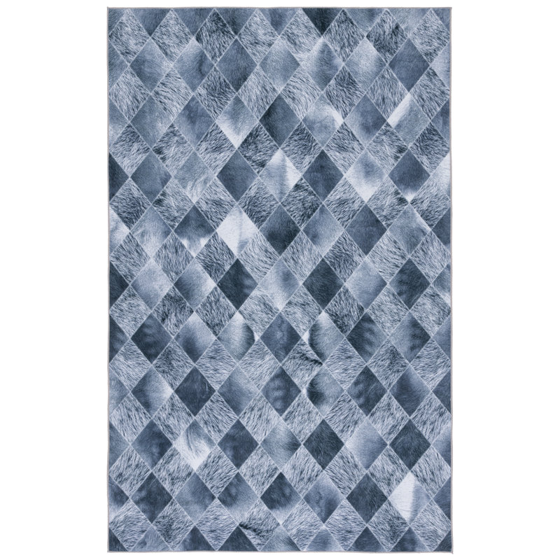 Faux Hide Performance Machine Washable Animal Print Rug, Rectangle 4' x 6'