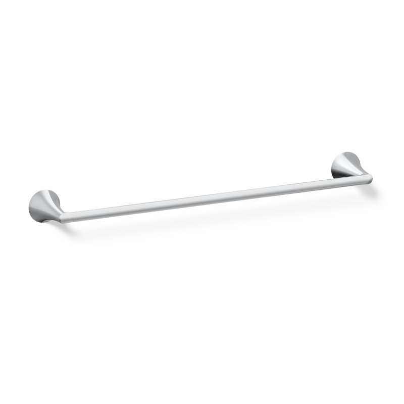 Barre à serviettes 24 po Buckley, 2,43 po H x 26,43 po L x 3,68 po P, Chrome poli