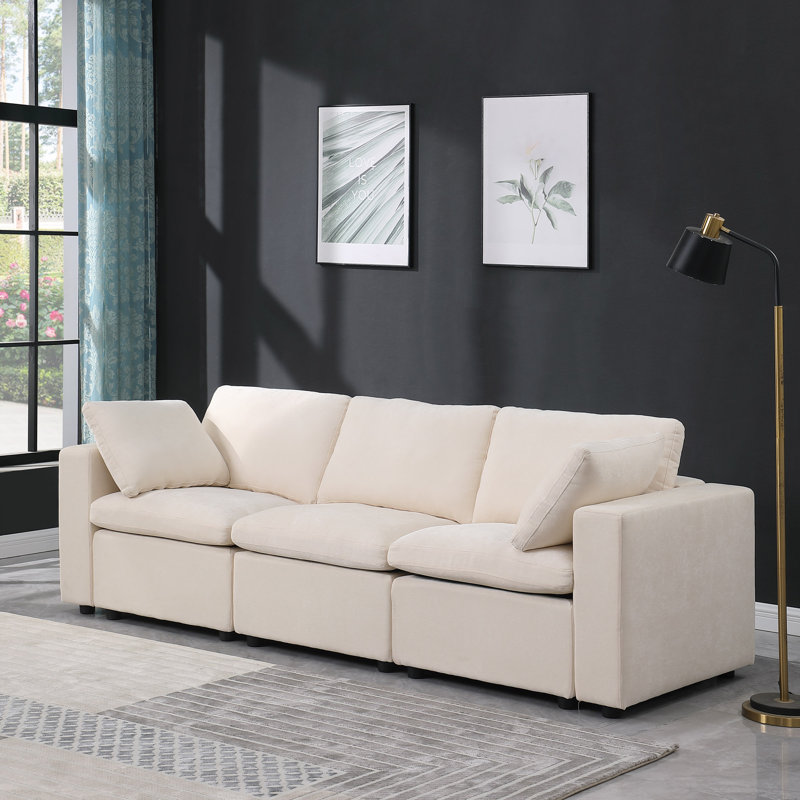 Canapé modulaire modulaire, ensemble de canapés modulaires 3 pièces, fauteuil sans accoudoirs / deux fauteuils d'angle