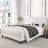 Full Size Modern Faux Leather Upholstered Platform Bed Frame, with Button Tufted Headboard, No Box Spring Needed-1173782137-1173782143