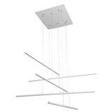 Lustre 5 lumières à DEL avec pendentifs suspendus Orrington