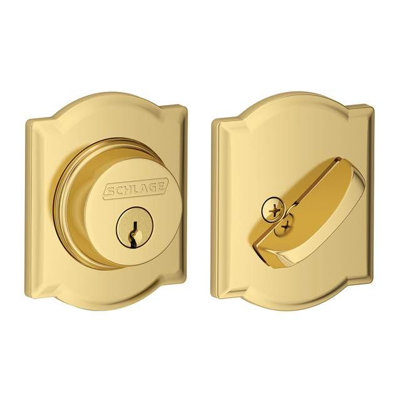 Single Cylinder Deadbolt with Camelot Trim
