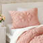 Ensemble de couette matelassée à motifs floraux 2 pièces rose pour lit simple-136113801-136113800