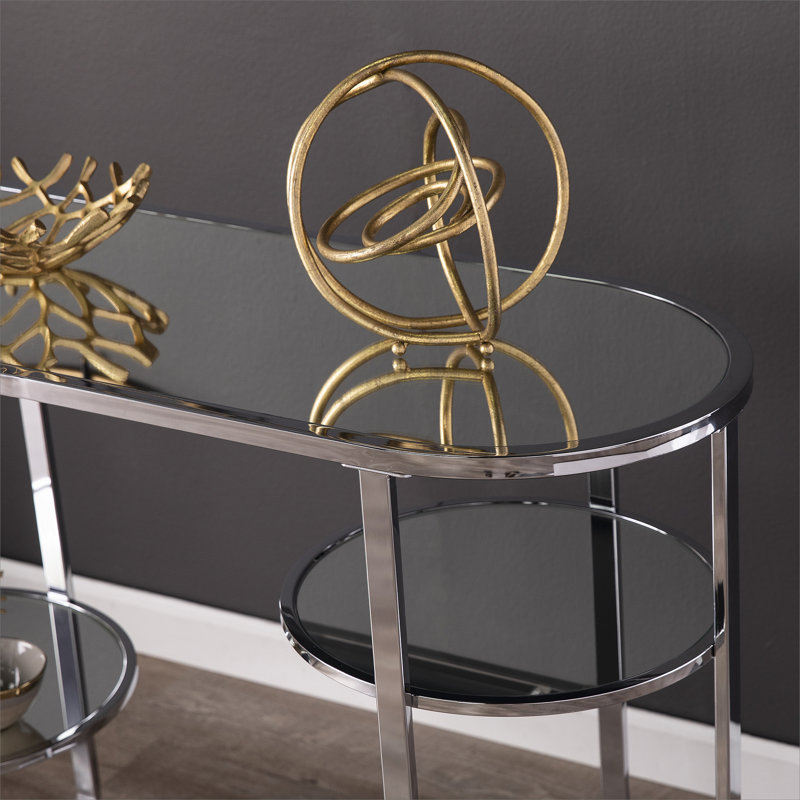 Console à miroir Maxina avec rangement
