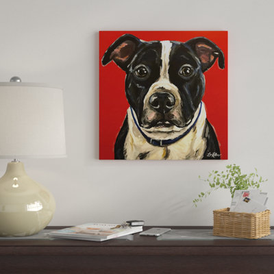 «Pit Bull» par Hippie Hound Studios, impression sur toile tendue