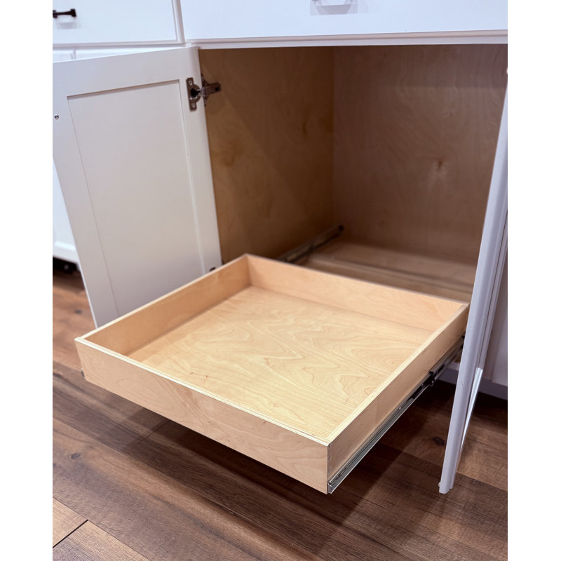 Tiroir à queue d'aronde pré-assemblé 4 po avec ensemble de luxe (profondeur de 18 po), H 5 po x l 23,5 po x P 22 po, 18"