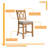 Leannah Upholstered Counter Stool with Solid Wood Frame