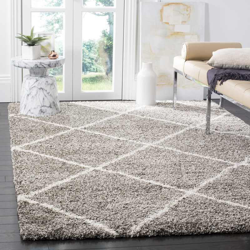Darrol Performance Geometric Rug, Rectangle 2' x 3', Ultra Plush 2"