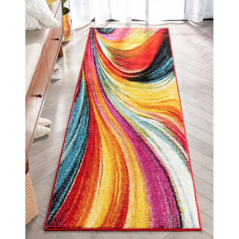 Vahe Geometric Area Rug, Runner 67 x 220cm