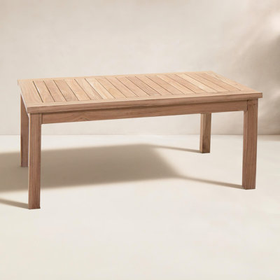 Winslow Rectangular Teak Solid Wood Outdoor Coffee Table , 39.5 " W 23.5 " D