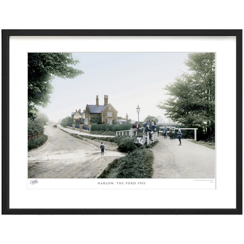 Harlow, The Ford 1903 by Francis Frith - Single Picture Frame Print, 40cm H x 50cm W x 2.3cm D
