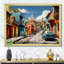 Teal Orange Mexico City, reproduction d'art sur toile-1515195204-1516009595
