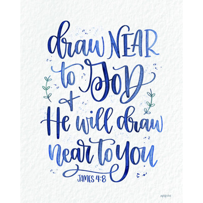 «Draw Near to God», reproduction sur toile tendue