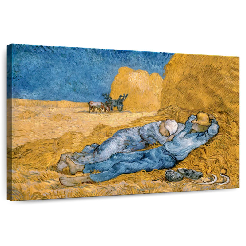 Leisha à midi ou la sieste d'après le millet, H 8 po x l 12 po