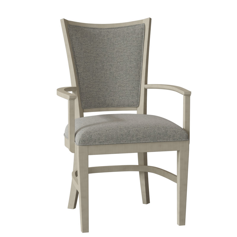 Hamlin King Louis Back Arm Chair, Espresso, 3160 Platinum