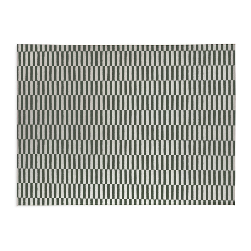 Off Stripe Kids Play Mat, Rectangle 4' x 6', Chimichurri/Green