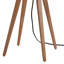 Lampe de table à trépied en bois massif 31 po Quattro-96191267