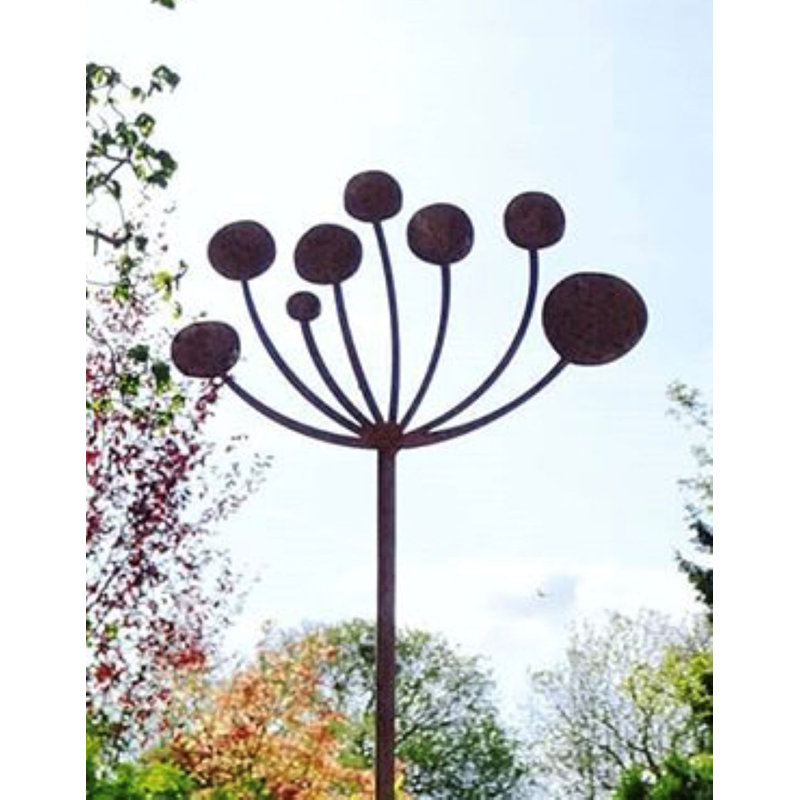 Nedrow Metal Plants & Flowers Garden Stake, 151.1cm H x 20.3cm W x 8cm D