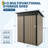 5x3 Ft Multi Purpose Outdoor Storage Shed With Lockable Door Anti Corrosion Construction Sloping Roof For Backyard And Patio Use-124521578