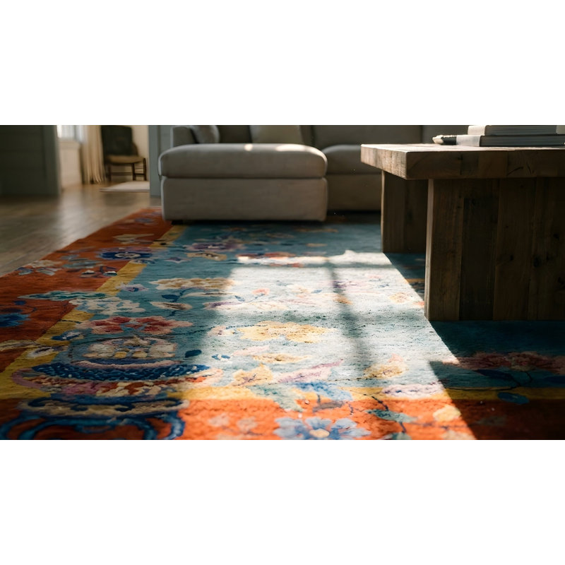 Tapis en laine noué des années 1920