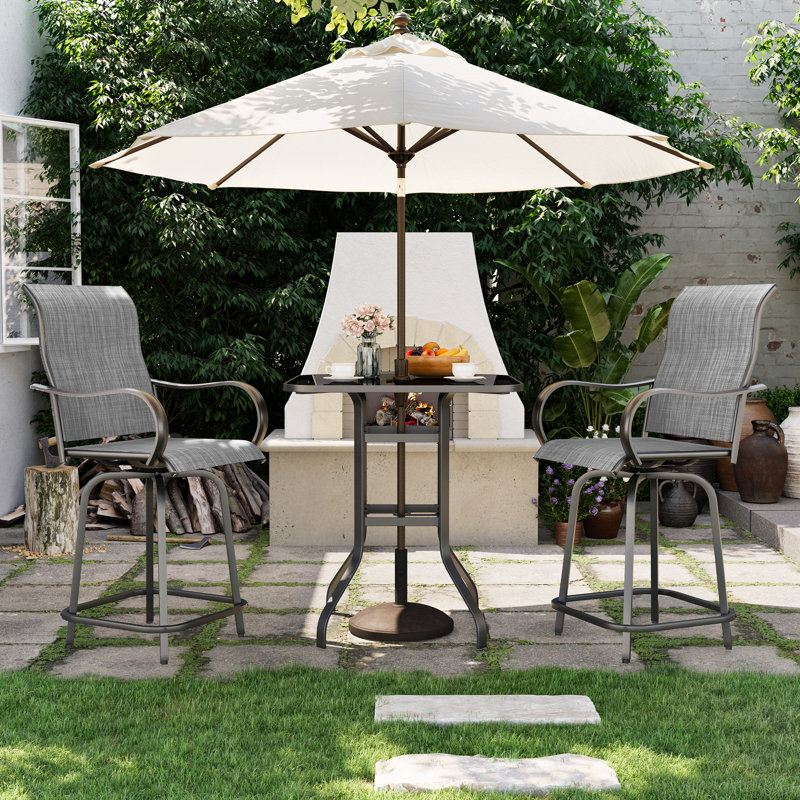 Tabouret de bar 27 po Bhairavi, Gris clair