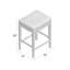 Tabouret de comptoir 26 po Hornbeck
