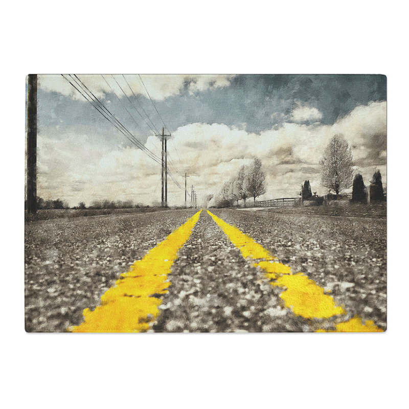The Open Road Vol.4 Chopping Board, 0.4cm H x 28.5cm W x 39cm L