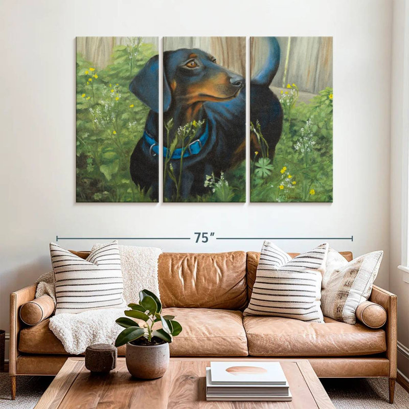 Brampt Dachshund, 42" H x 65" W