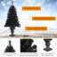 3.94' H Lighted Artificial Pine Christmas Tree