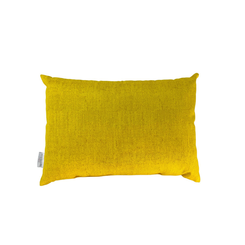 Outdoor Reversible Throw Pillow, Yellow