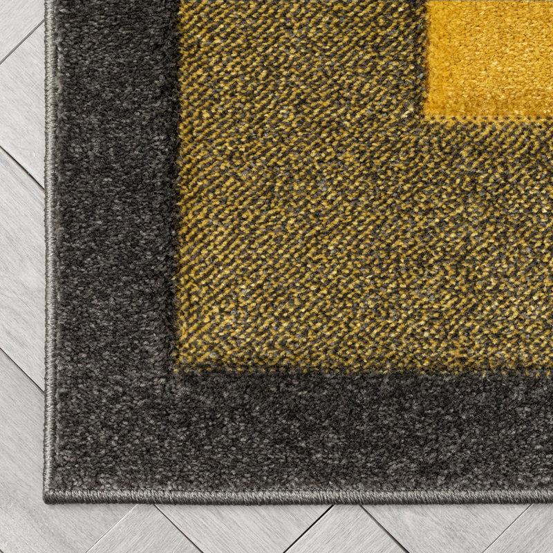 Astrid Geometric Synthetic Area Rug, Runner 67 x 220 cm