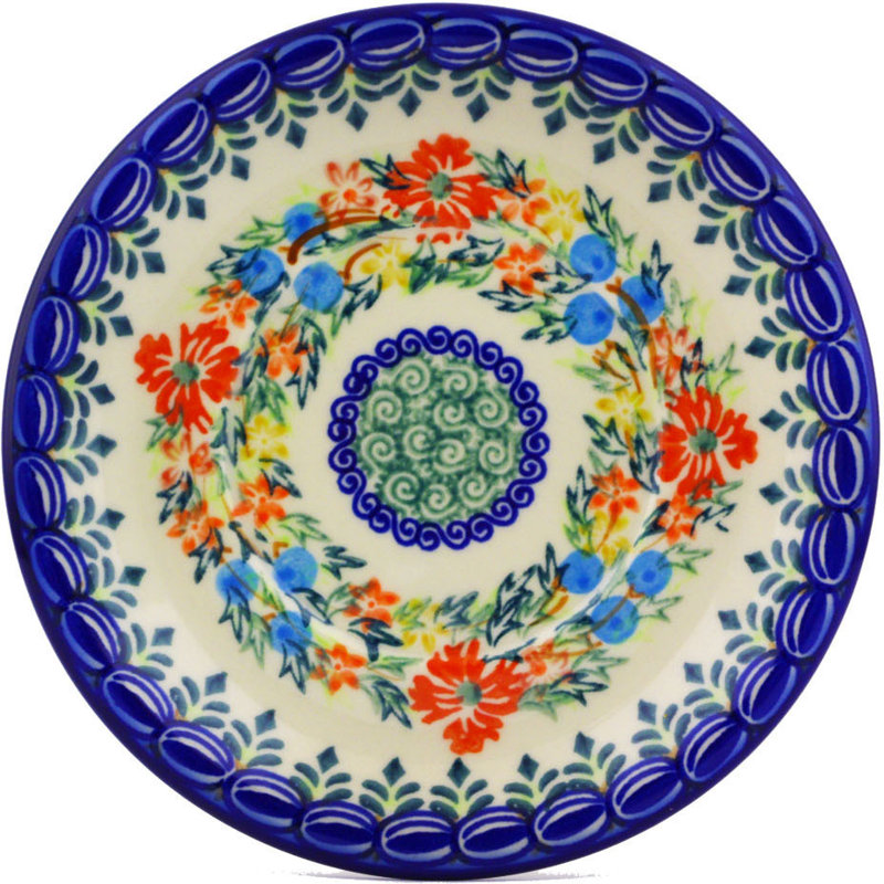 Soucoupe 6 "bleuet et papillons