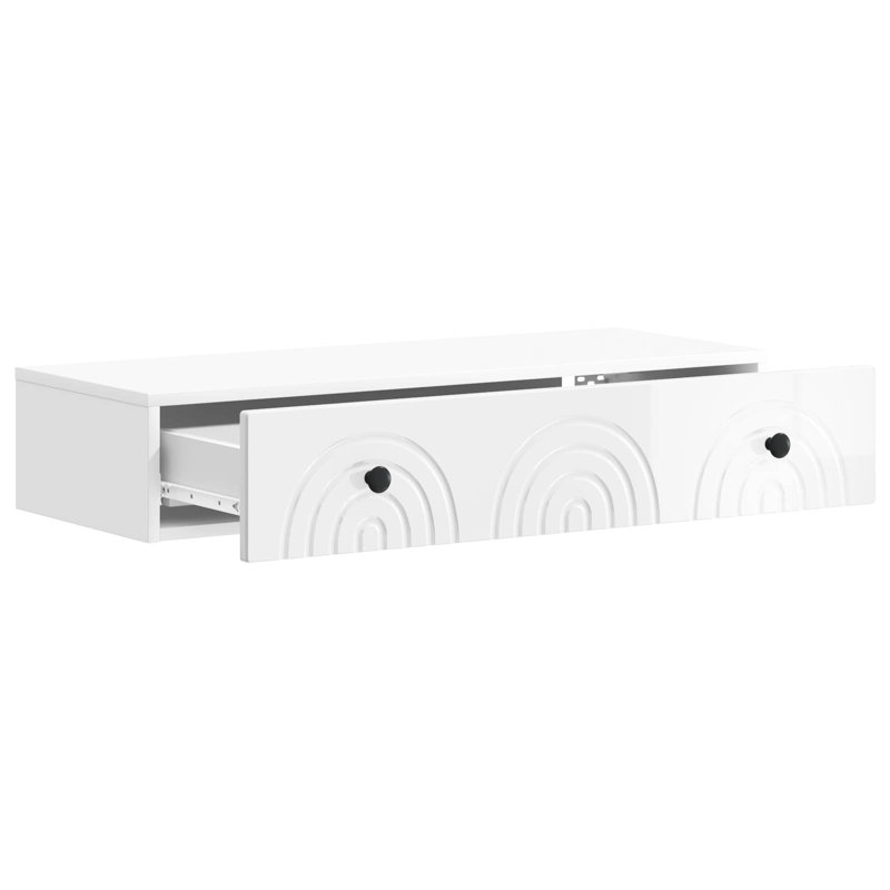End Table, High Gloss White