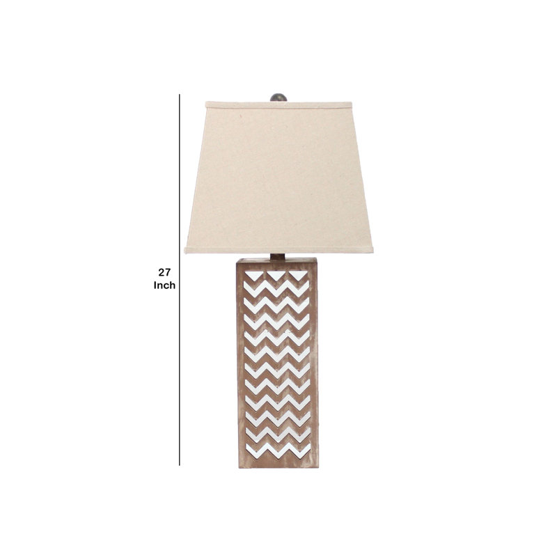 Griswalda Solid Wood Table Lamp