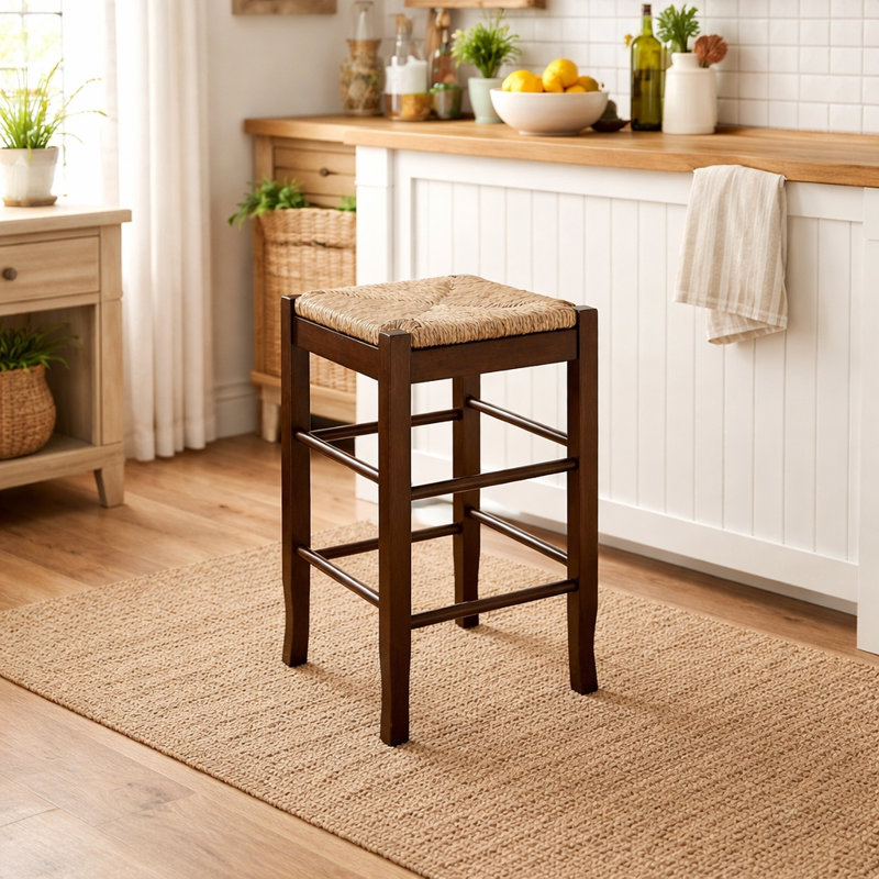 Tabouret de bar et de comptoir Miltonsburg, Cappucino, Tabouret de comptoir (siège d'une hauteur de 24,5