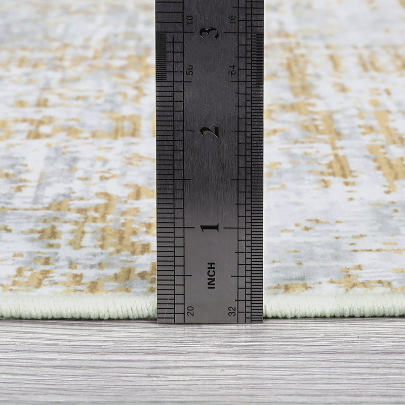 Abstract Machine Washable Area Rug Low Pile Non Slip Modern Rug Foldable Stain Resistant Carpet for Living Room Bedroom Indoor Ultra Thin Mat