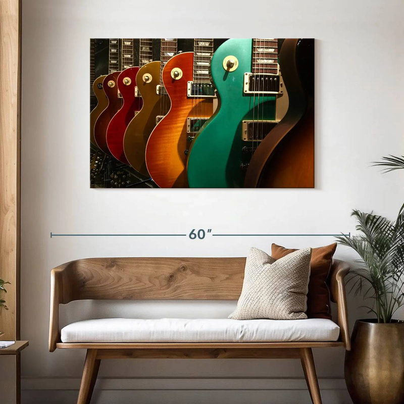 Abarca Electric Guitars Display, 30" H x 45" W