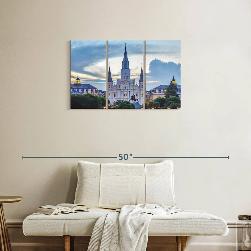 Sebbie Palatial St. Louis Cathedral, 20" H x 33" W