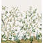 Floral Grass Cloth Matte Wallpaper