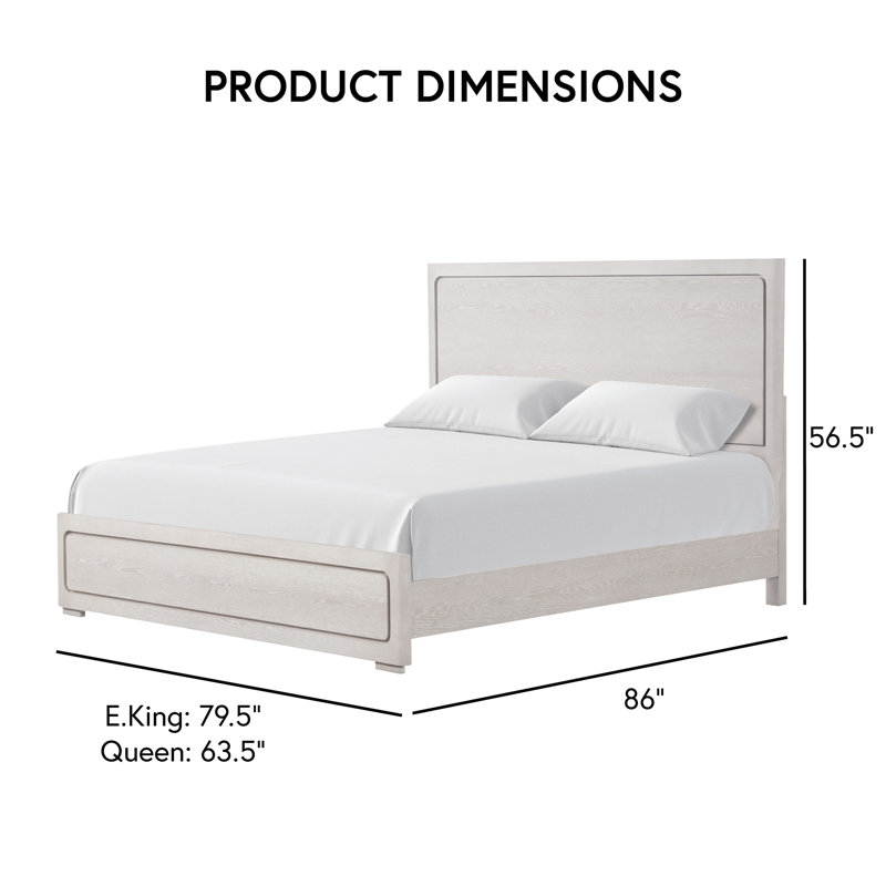 Archer Panel Bed, Queen, Oak