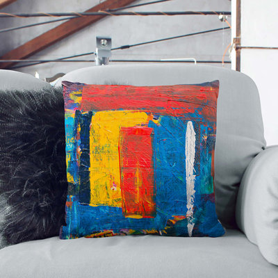 Abstract Square Throw Cushion