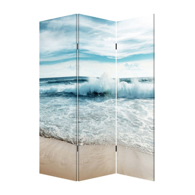 Rosecliff Heights Elks 48'' W x 72'' H 3 - Panel Folding Room Divider ...