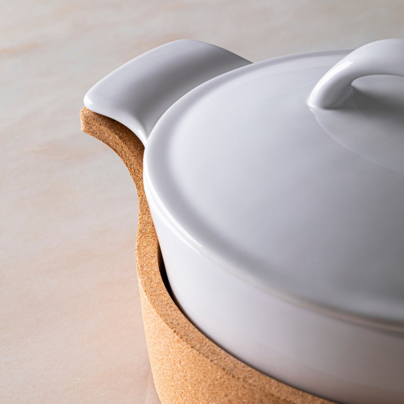 Cadeau ovale Casserole avec plateau en liège