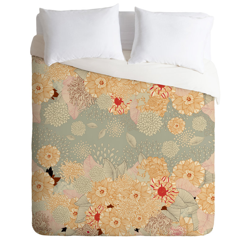 Iveta Abolina Traditional Polyester Floral Duvet Cover, King Duvet Cover, Luxe