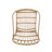 Accent Chairs For Backyard - Brown, 28.88In.D X 23.54In.W 32.69In.H, And Iron Iron, Open Weave