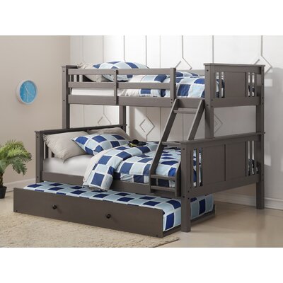 Macungie Twin over Full Solid Wood Standard Bunk Bed with Trundle by Harriet Bee -  A2E11E2E562B4CF78DED2F4E85B42C58